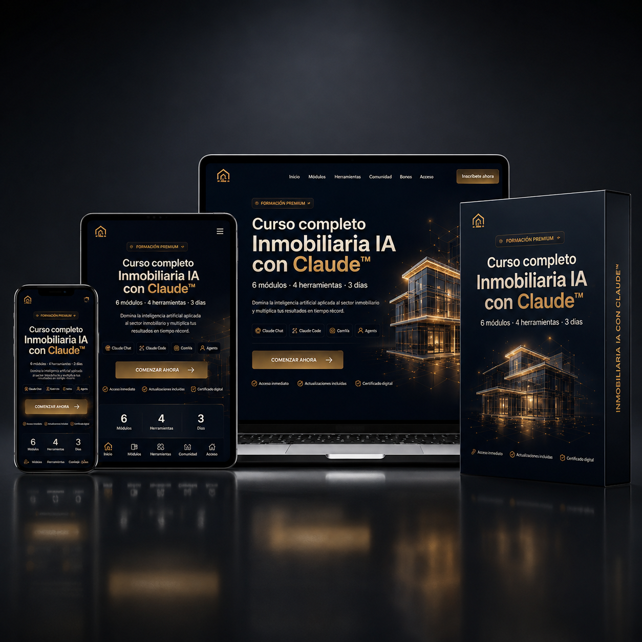 Curso completo Inmobiliaria IA con Claude™ + Bonos