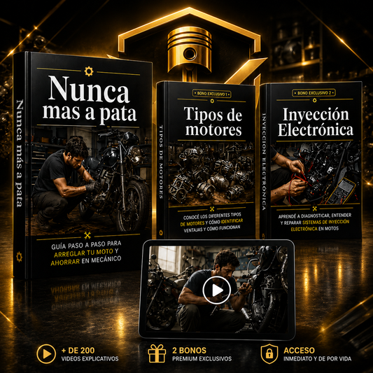 Nunca Más a Pata: Guía Paso a Paso para Arreglar Tu Moto + Bonos GRATIS